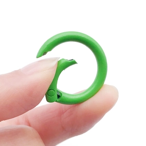 25mm lichtgroene veerring karabijnhaak voor sleutelhangers en DIY sieraden maken