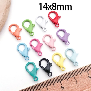 Λήψη macro από πολύχρωμα κουμπώματα καβούρι 14x8mm σε δώδεκα ζωντανές ματ αποχρώσεις