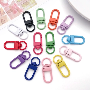 Assorted colorful swivel lobster clasps for DIY jewelry and keychain accessories
