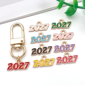 Lot de breloques émaillées dorées 2027 pour bijoux DIY en plusieurs couleurs vives