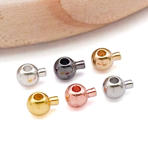 Hochwertige Kupfer-Schiebeperlen in verschiedenen Metallic-Farben für DIY-Schmuck