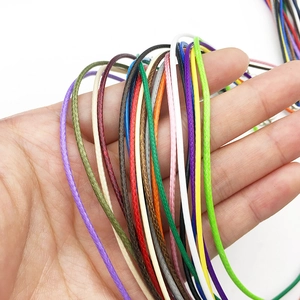 Cordones de algodón encerado de 1,5 mm para collares y creación de joyas DIY
