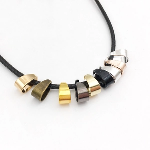 Bélières en métal multicolores pour pendentifs et colliers accessoires bijoux DIY