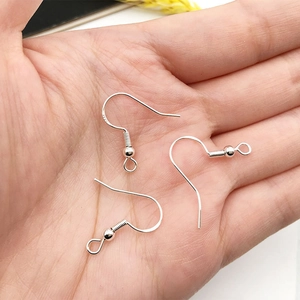 Lot de crochets de boucles d'oreilles en argent S925 pour création de bijoux DIY