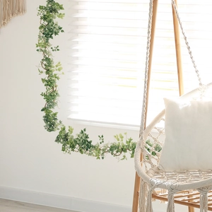 Adesivi Murali in PVC Con Viti di Foglie Verdi Fresche Decalcomanie da Parete Autoadesive per Soggiorno Camera da Letto Bagno Casa