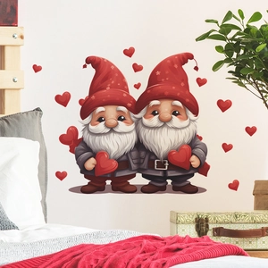 Valentine's Day cartoon gnomes wall stickers for home bedroom wall decoration