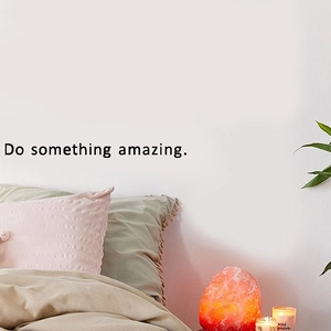 Autocollant mural 'Do something amazing' en noir pour décoration de chambre maison
