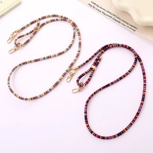 Bohemian Ethnic Woven Phone Lanyard Crossbody Adjustable Strap For Bag Phone Case Multi-functional Geometric Pattern Replacement Neck Strap