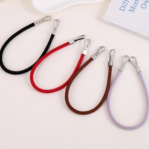 Chic suede leather wristlet straps with silver metal clasps in four assorted colors