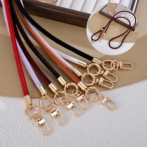 Adjustable Leather Crossbody Bag Strap Chain Long Mobile Phone Lanyard Universal Decorative Replacement Shoulder Strap For Women