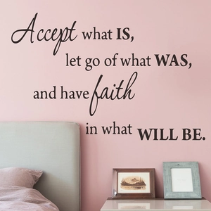 Accept what is let go of what was wall decal sticker for bedroom and living room decor