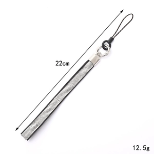 Funkelndes Strass-Armband mit silbernem Metallverschluss für Handys und Schlüssel