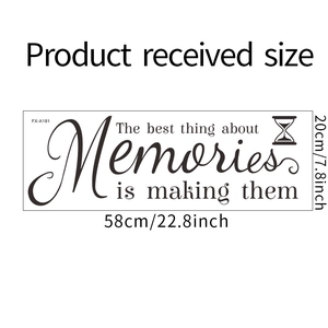 Specifiche dettagliate delle dimensioni dell'adesivo murale in PVC FX-A181, 58x20cm