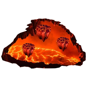 3D realistic magma wall sticker with lava design for kids bedroom floor decoration