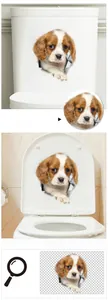 Sticker 3D Cavalier King Charles Spaniel avec effet de déchirure pour déco intérieure