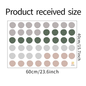 Morandi color dot wall stickers for bedroom sheet layout dimensions 60x40cm FX-E21
