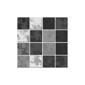 16-piece set of industrial grey stone pattern self-adhesive tile stickers for kitchen wall