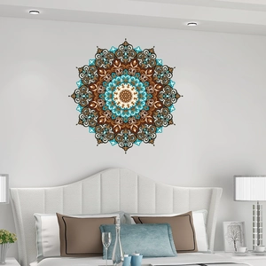 Mandala wall sticker in ethnic style for modern bedroom or living room wall decor