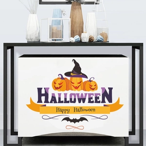 Halloween pumpkin and wizard hat magnetic dishwasher cover sticker for home holiday decoration