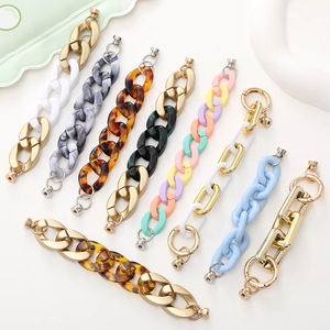 Acryl Marmormuster Handykette Leopardenmuster Harz DIY Riemen Für Handyhülle Schmuck Taschenzubehör Für Damen
