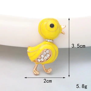 Detailansicht der Perlen- und Strass-Enten-Deko mit 3,5 cm Höhenmaßen für Accessoires