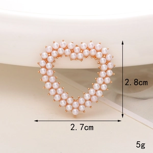 Λεπτομέρεια πέρλας καρδιάς διαστάσεις 2,8cm x 2,7cm και βάρος 5g για κατασκευές DIY