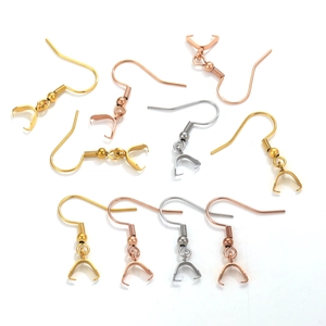 DIY Ohrhaken aus Edelstahl mit Klemmschließe in Gold, Roségold und Silber Ausführung