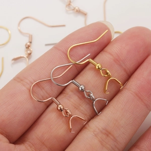 DIY Ohrhaken aus Edelstahl mit Klemmschließe in Gold, Silber und Roségold-Optik