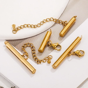 Fermoirs magnétiques dorés à plusieurs rangs avec mousquetons pour bijoux DIY