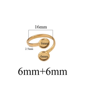 Detail view of 16mm adjustable twisted ring base with dual 6mm trays for DIY jewelry