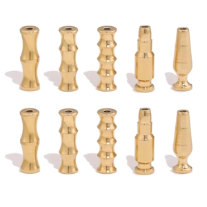 Perline Distanziatrici a Nodo di Bambù in Acciaio Inossidabile per Accessori per la Creazione di Gioielli Fai-da-Te Perline Sciolte Cilindriche Placcate Oro Argento