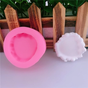 DIY Silicone Cake Mold Wave Edge Bubble Design Fondant Chocolate Decorating Tool For Handmade Baking Supplies Pink