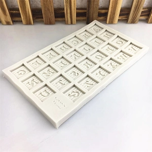 26-letter alphabet silicone mold for DIY baking and handmade fondant cake decoration