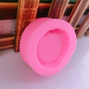 Pink round silicone unicorn base mold for handmade cakes, chocolates and DIY crafts
