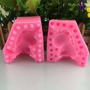 3D large sitting unicorn silicone mold set for DIY fondant cakes and baking decorations