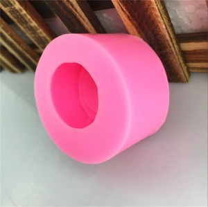 Pink eggshell bowl shape silicone mold for handmade fondant cakes and soap making