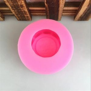 Pink eggshell bowl silicone mold for DIY handmade soap, fondant cakes and resin art