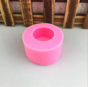 Pink eggshell bowl silicone mold for handmade soap, fondant and candle making