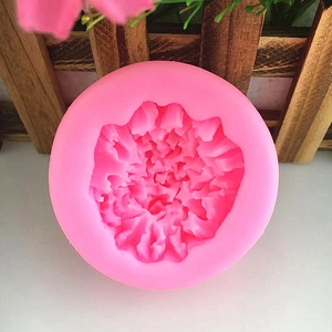 Pink carnation flower silicone mold for DIY fondant cakes and resin handicraft projects