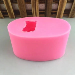 3D bird-shaped pink silicone mold for cake fondant and handmade soap crafting