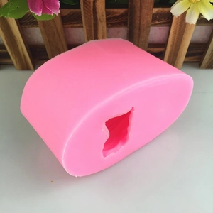 Pink 3D bird silicone mold for cake fondant baking and handmade soap crafts