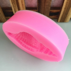 Pink silicone shell mold for DIY ocean-themed chocolates and jewelry making crafts