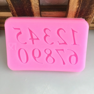 Stampo in silicone rosa numeri 0-9 per decorazione torte fondant e cioccolato fai-da-te