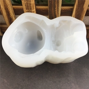 Stampo a maialino in silicone traslucido per sapone fai-da-te, candele e gesso