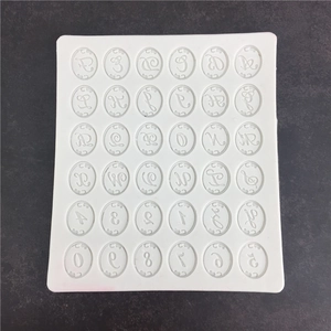 Silicone alphabet and number mold for DIY fondant cake decorating and soap making