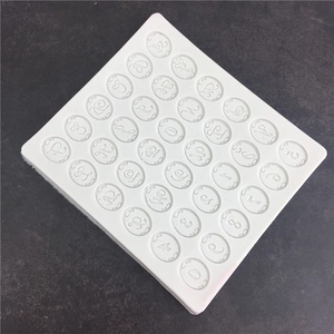Silicone mold with roman letters and numbers for DIY fondant cake decorating and crafts