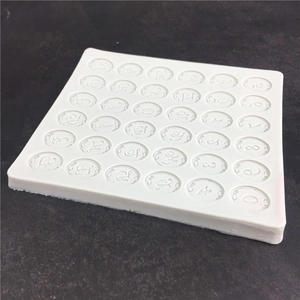 White silicone 26-letter round mold for DIY resin, wax melts, or chocolate baking crafts