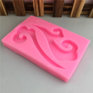 Pink silicone cloud shape mold for DIY fondant cake, chocolate and handmade crafts