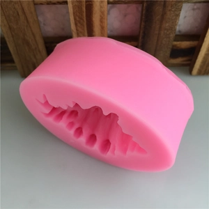 Pink conch seashell silicone mold for DIY baking, chocolate and soap making