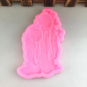 3D Longevity God silicone mold for DIY fondant cake decorating and handcrafted soaps